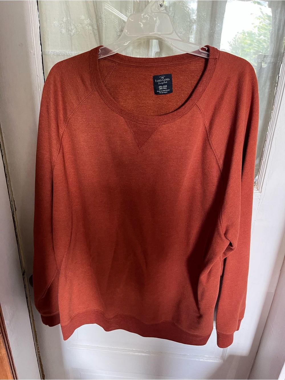 Faded glory orange crewneck